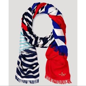 NWT Kate Spade Monaco Stripe Scarf